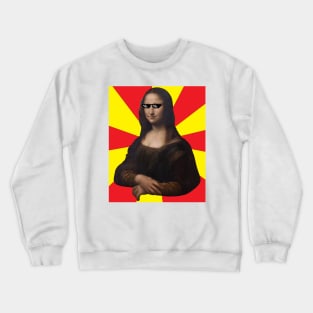 Deal With It Mona Lisa Crewneck Sweatshirt